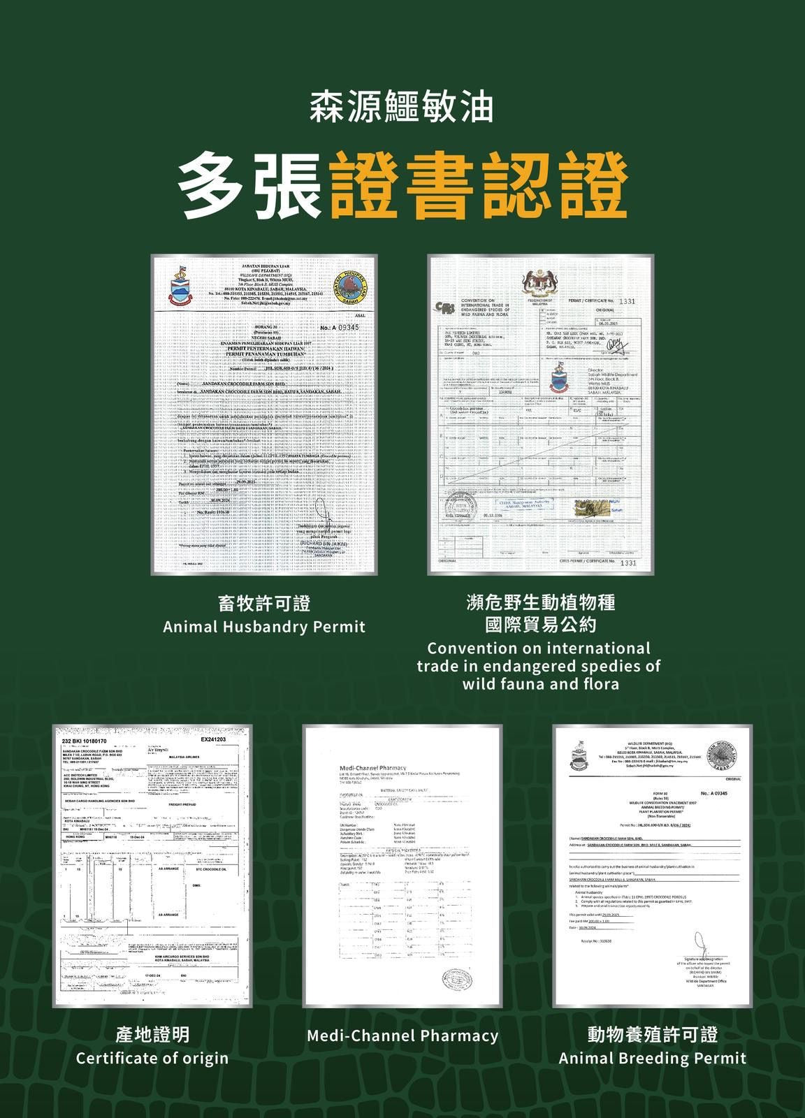 森源 純正鱷敏油50ml